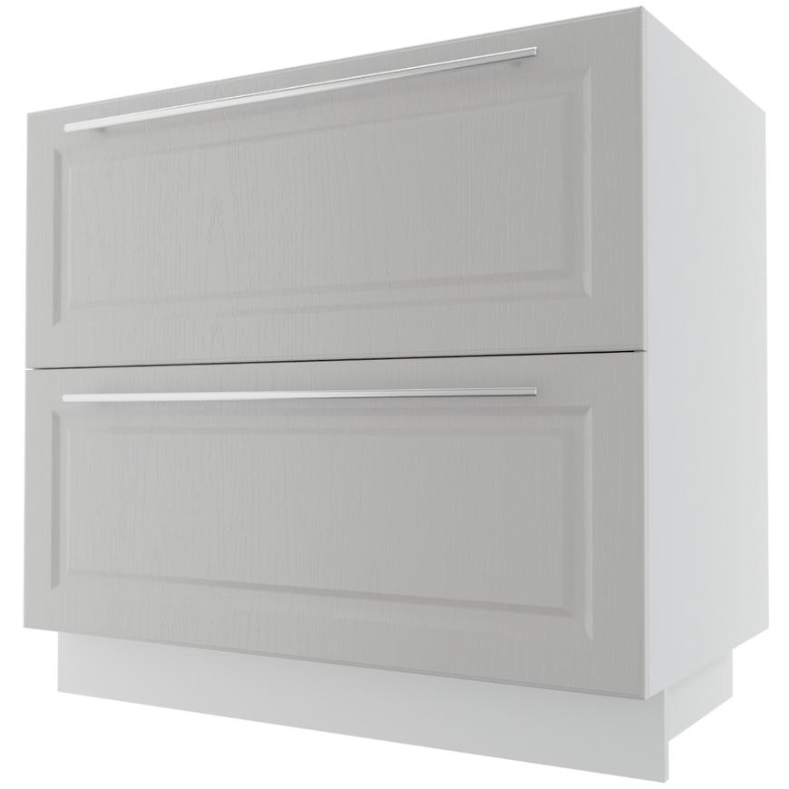 Kuchyňská skříňka Emporium D2M/90 Light Grey Stone/Bílá BAUMAX