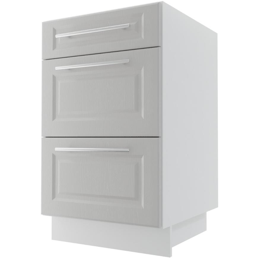 Kuchyňská skříňka Emporium D3E/50 Light Grey Stone/Bílá BAUMAX