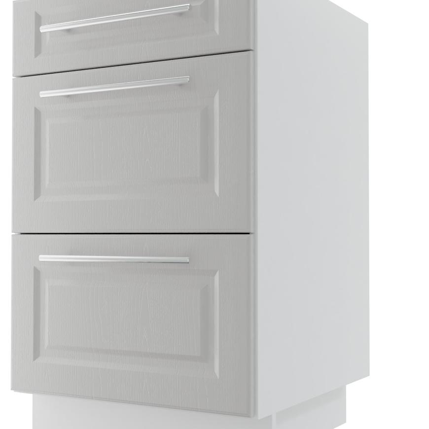 Kuchyňská skříňka Emporium D3M/50 Light Grey Stone/Bílá BAUMAX