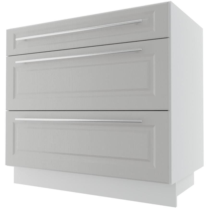 Kuchyňská skříňka Emporium D3M/90 Light Grey Stone/Bílá BAUMAX