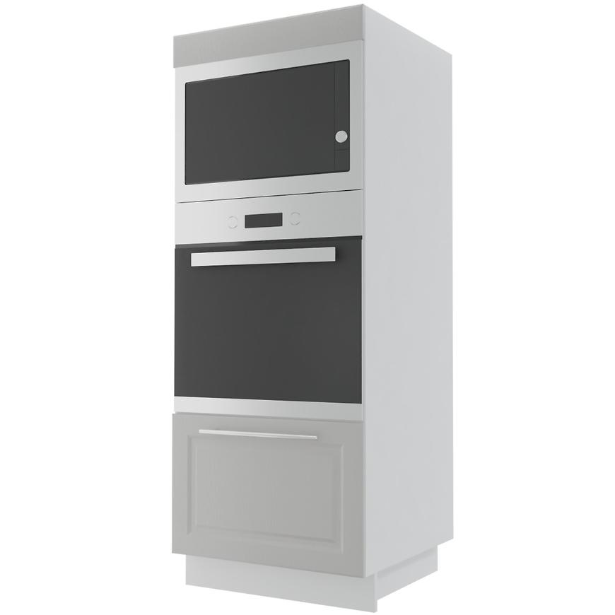 Kuchyňská skříňka Emporium D5AE/60/154 Light Grey Stone/Bílá BAUMAX