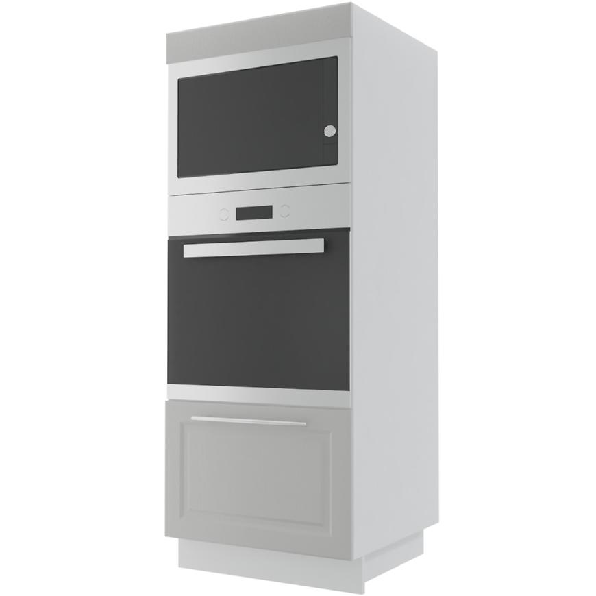 Kuchyňská skříňka Emporium D5AM/60/154 Light Grey Stone/Bílá BAUMAX