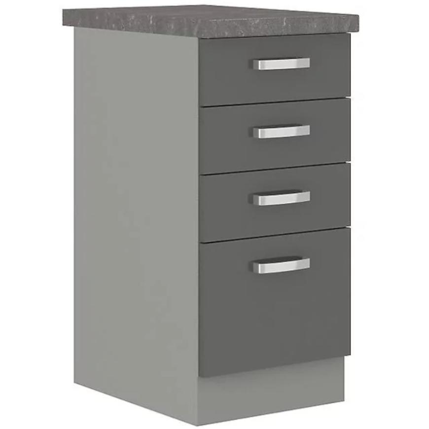Kuchyňská skříňka Grey 40d 4s bb BAUMAX