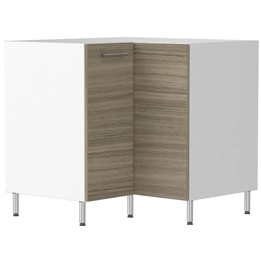 Kuchyňská skříňka Hana Ořech Dabema / Světle Šedá / Bílá DRP P/L BAUMAX