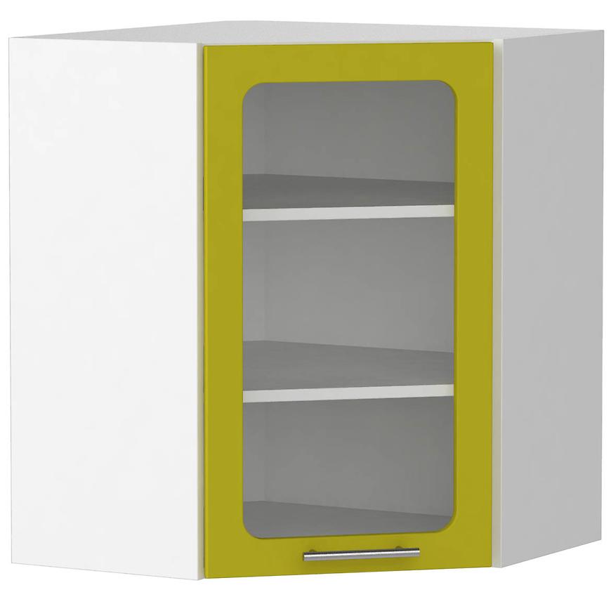 Kuchyňská skříňka Hana Zelený Lesk/Bílá WR P/L BAUMAX