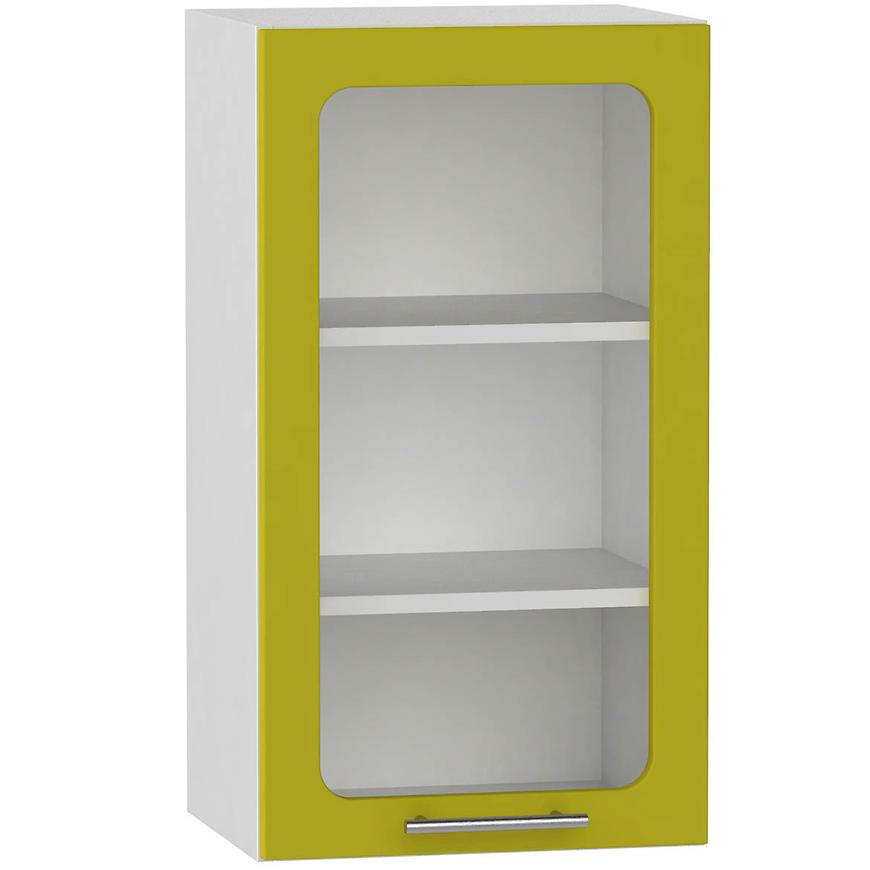 Kuchyňská skříňka Hana Zelený Lesk/Bílá WS40 P/L BAUMAX