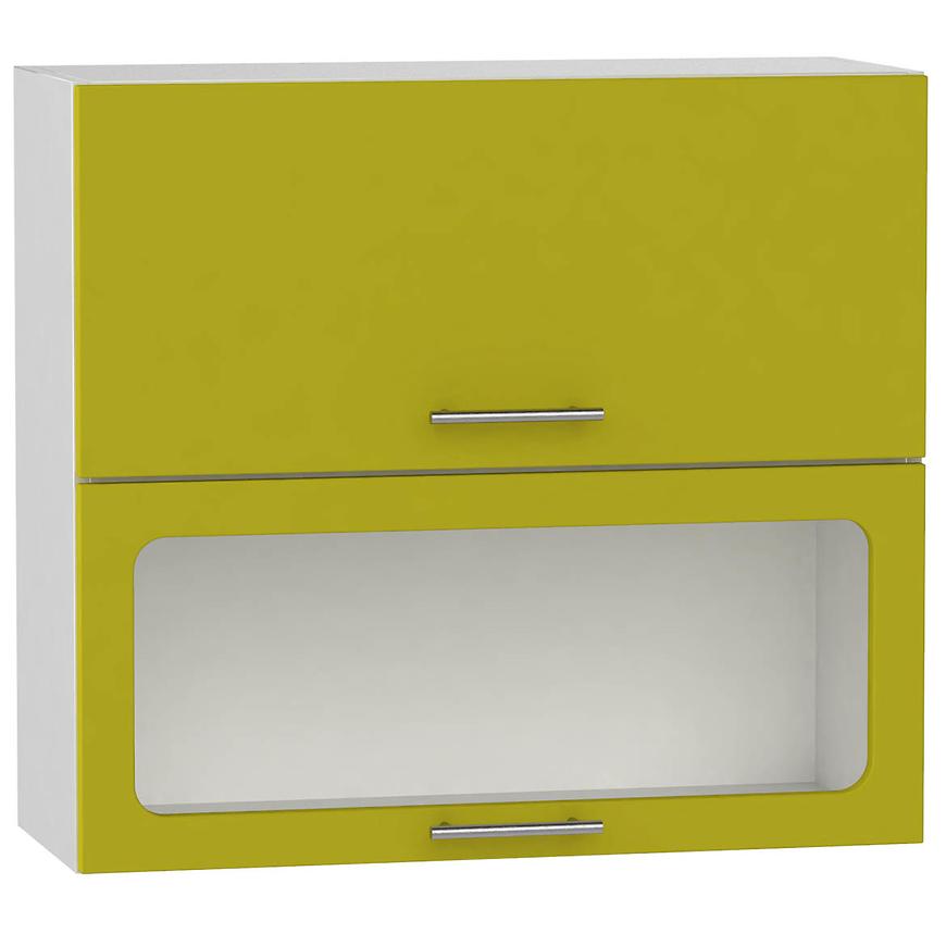 Kuchyňská skříňka Hana Zelený Lesk/Bílá WS80GRF/2 SD BAUMAX