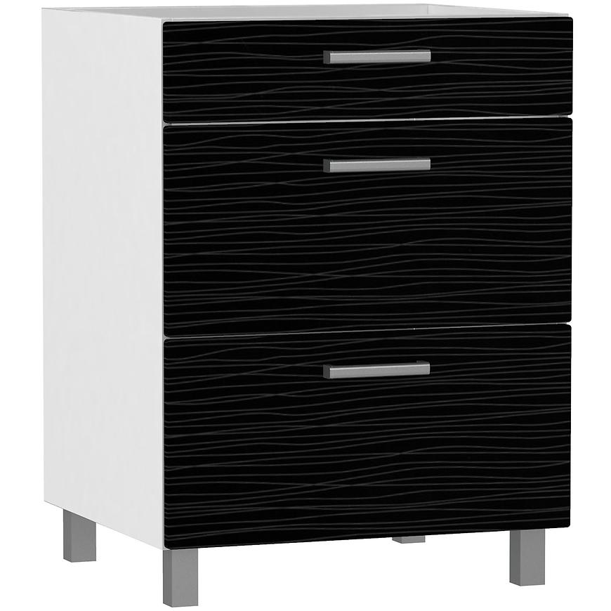 Kuchyňská skříňka Megan White Hologram Line W60 S/3 BB BAUMAX