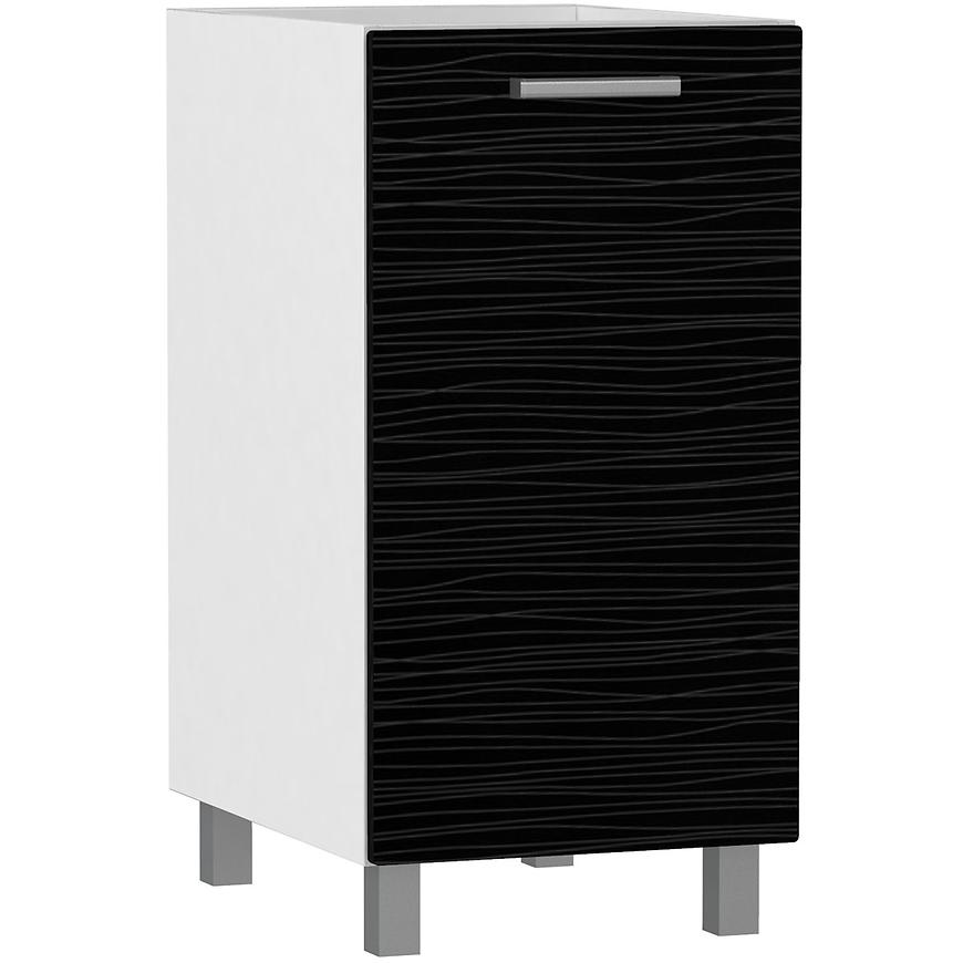 Kuchyňská skříňka Megan White/Black Hologram Line D40 P BB BAUMAX