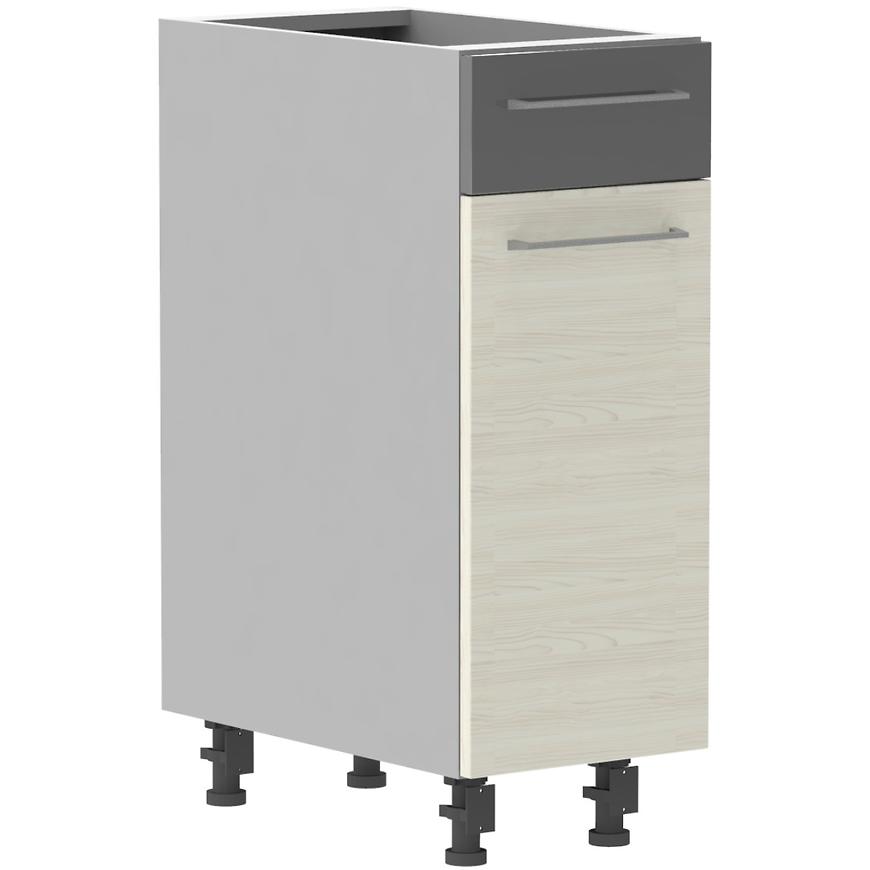 Kuchyňská skříňka Next D30S/1 L Bělená Douglaska/Antracitová BAUMAX