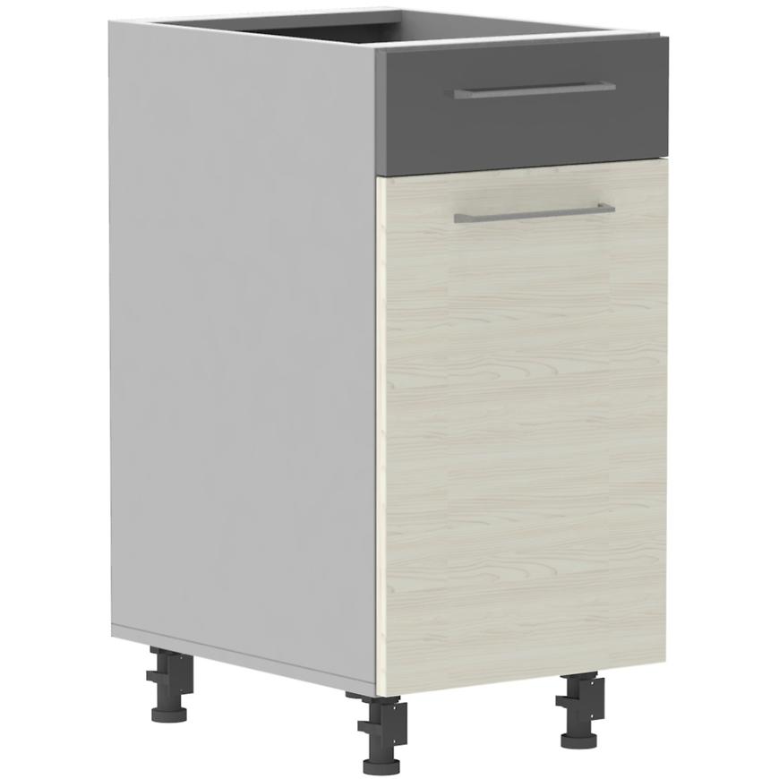 Kuchyňská skříňka Next D40S/1 L Bělená Douglaska/Antracitová BAUMAX