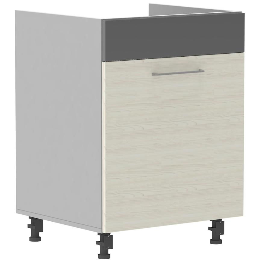 Kuchyňská skříňka Next D60ZL P Bělená Douglaska/Antracitová BAUMAX