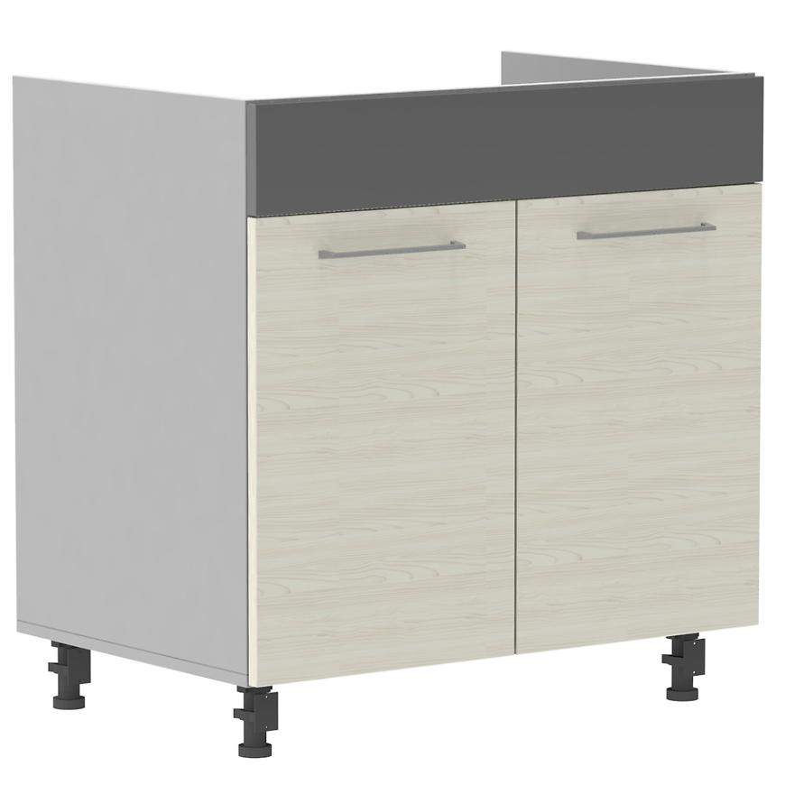 Kuchyňská skříňka Next D80ZL Bělená Douglaska/Antracitová BAUMAX