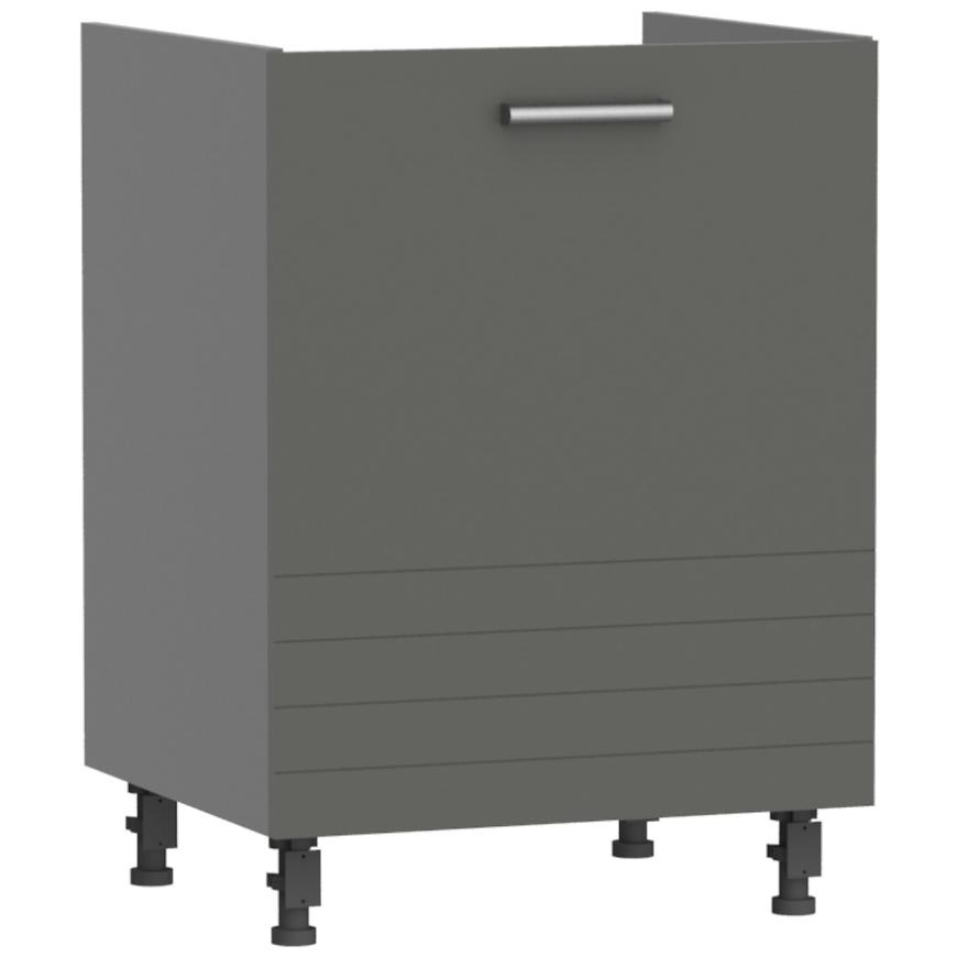 Kuchyňská skříňka Paula Šedá D60 /Pravá F1 BAUMAX