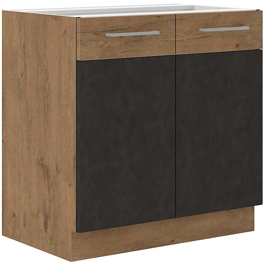 Kuchyňská skříňka Vigo Grafitová Mat 80ZL 2F BB BAUMAX