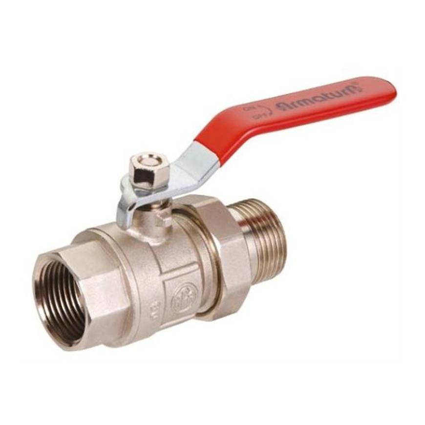 Kulový plnoprůtokový kohout se šroubením 3/4˝ - páka KFA