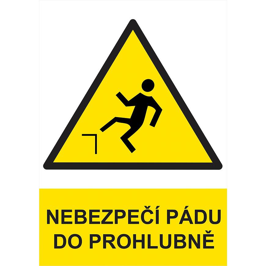 Nebezpečí pádu do prohlubně A4 BAUMAX