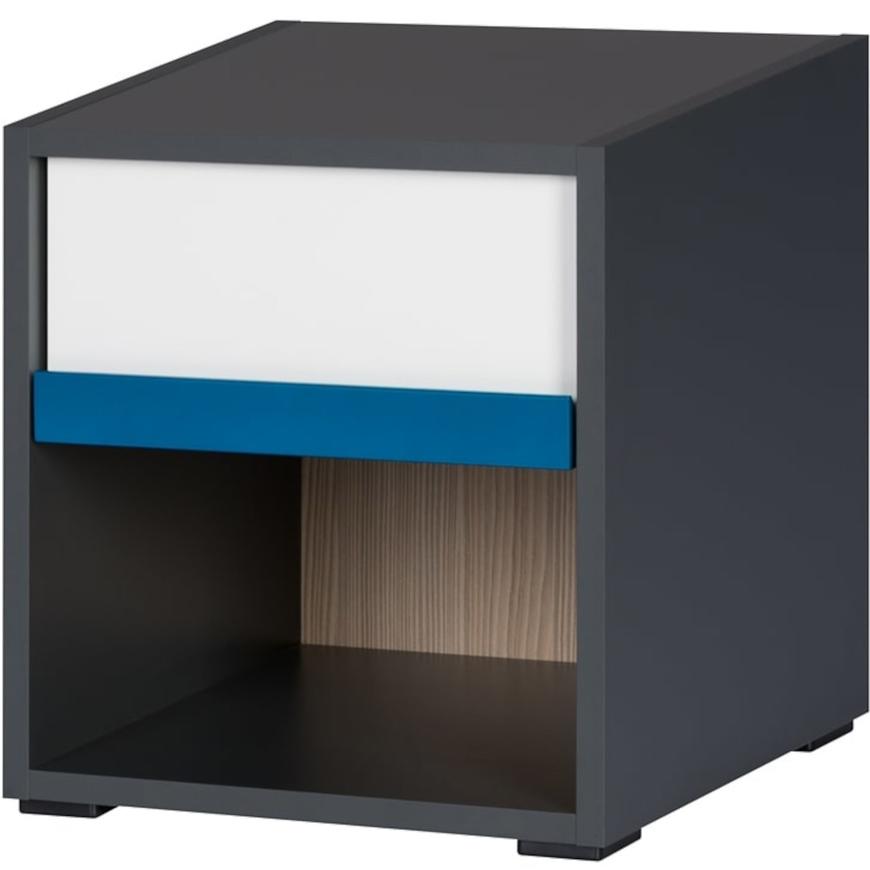 Nocni Stolek Ikar 36cm Bílá/Grafit/Borovica Abvola BAUMAX