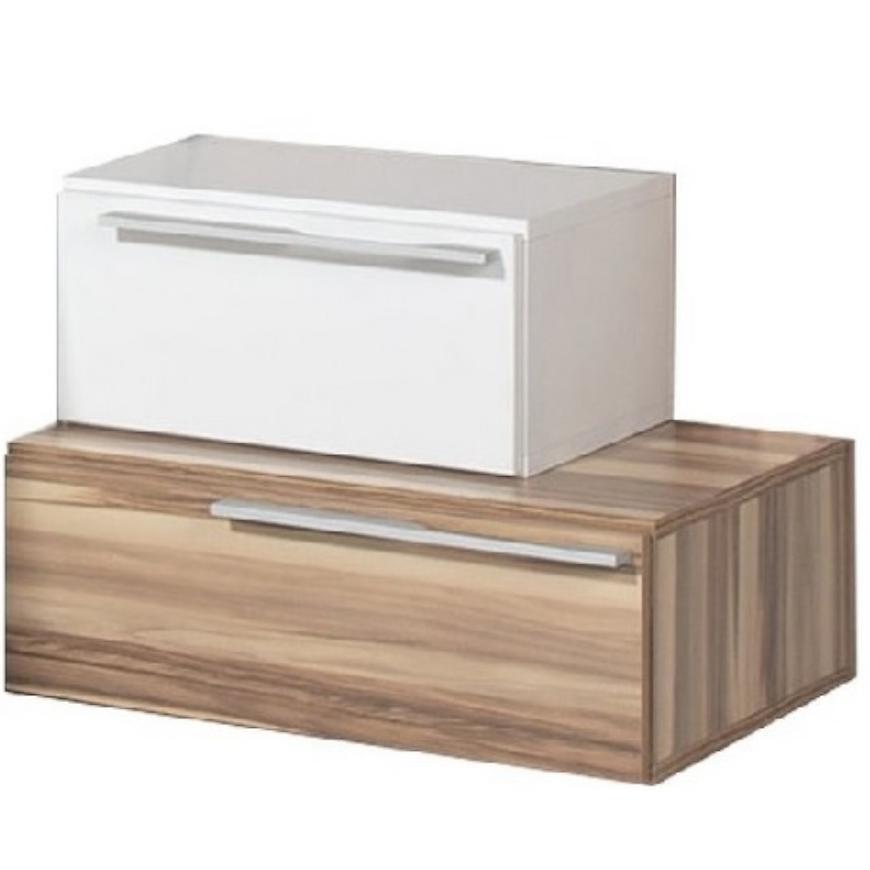 Nocni Stolek Morena Bila Lux/Orech Baltimore BAUMAX