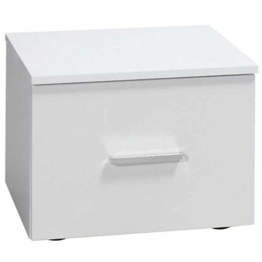 Noční Stolek Panarea 47 cm Bílý Lesk BAUMAX