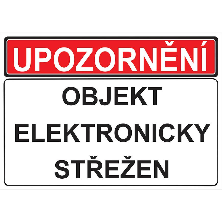 Objekt elektronicky strezen 210x148mm BAUMAX
