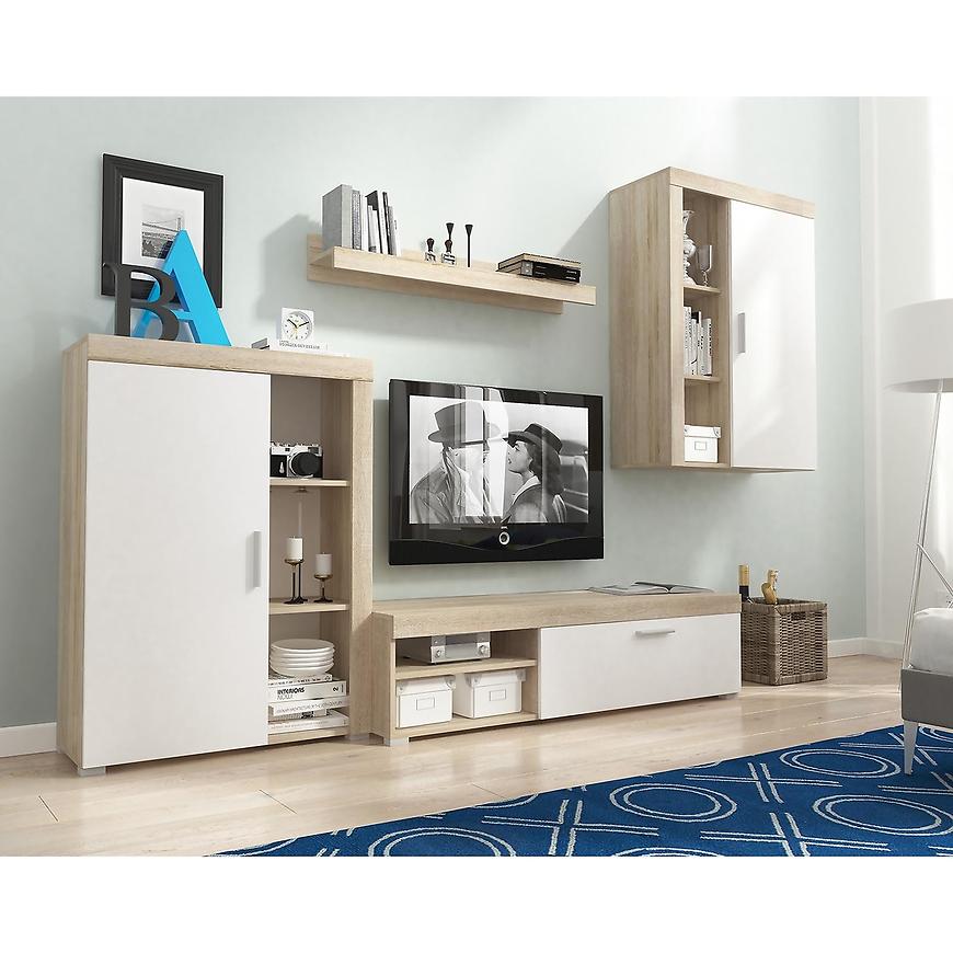 Obývací Stěna Oli 270cm Dub Sonoma/Bílá BAUMAX