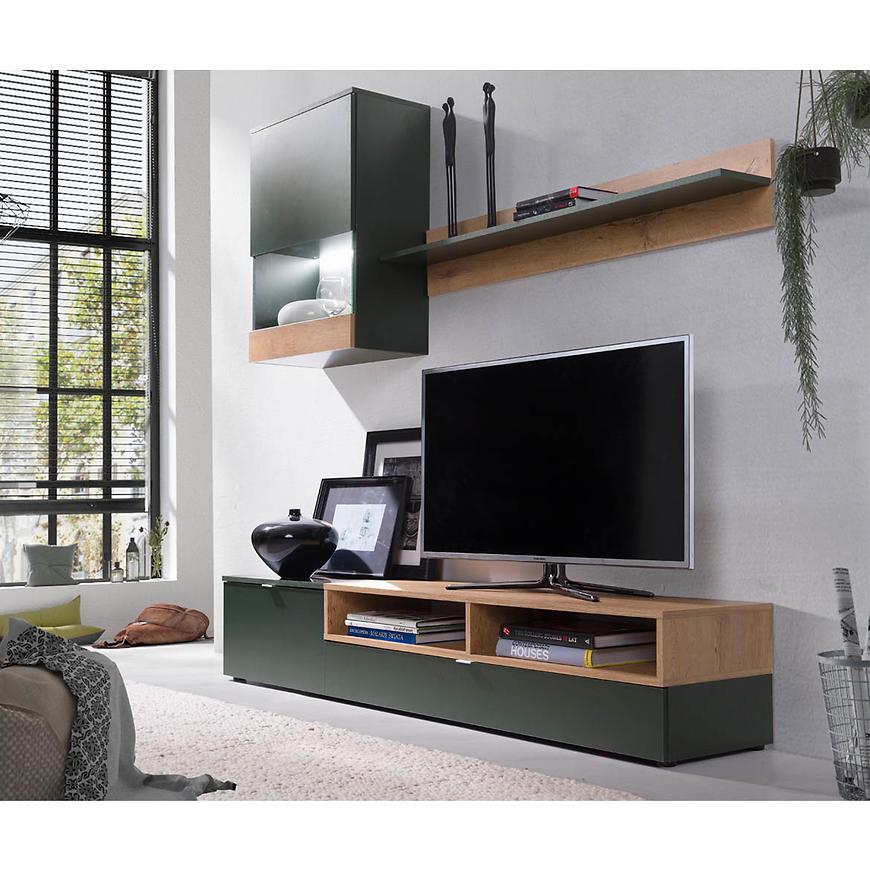 Obývací Stěna Roco 175cm Zelený/Dub Lefkas BAUMAX