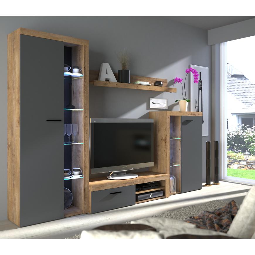 Obývací Stěna Rumba 290cm Grafitová BAUMAX