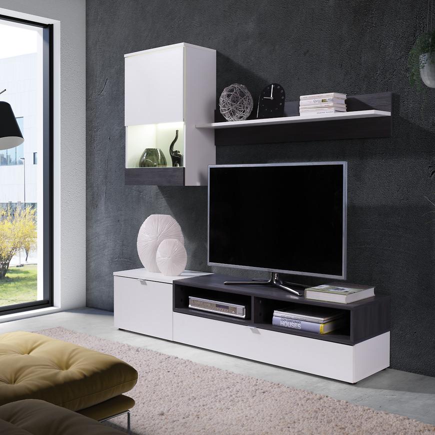 Obývací stěna Roco 175cm Bílý/Borovica Tmava BAUMAX