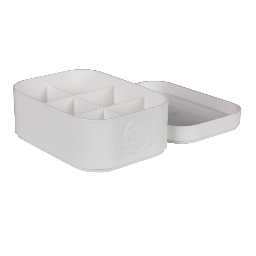 Organizér Cloe przegr. 15x11x12 biely BAUMAX