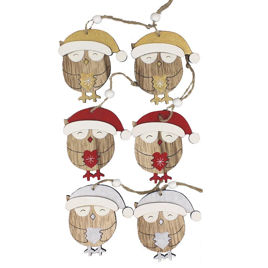 Ozdoba závěsná 8cm 2ks mix 38300 BAUMAX