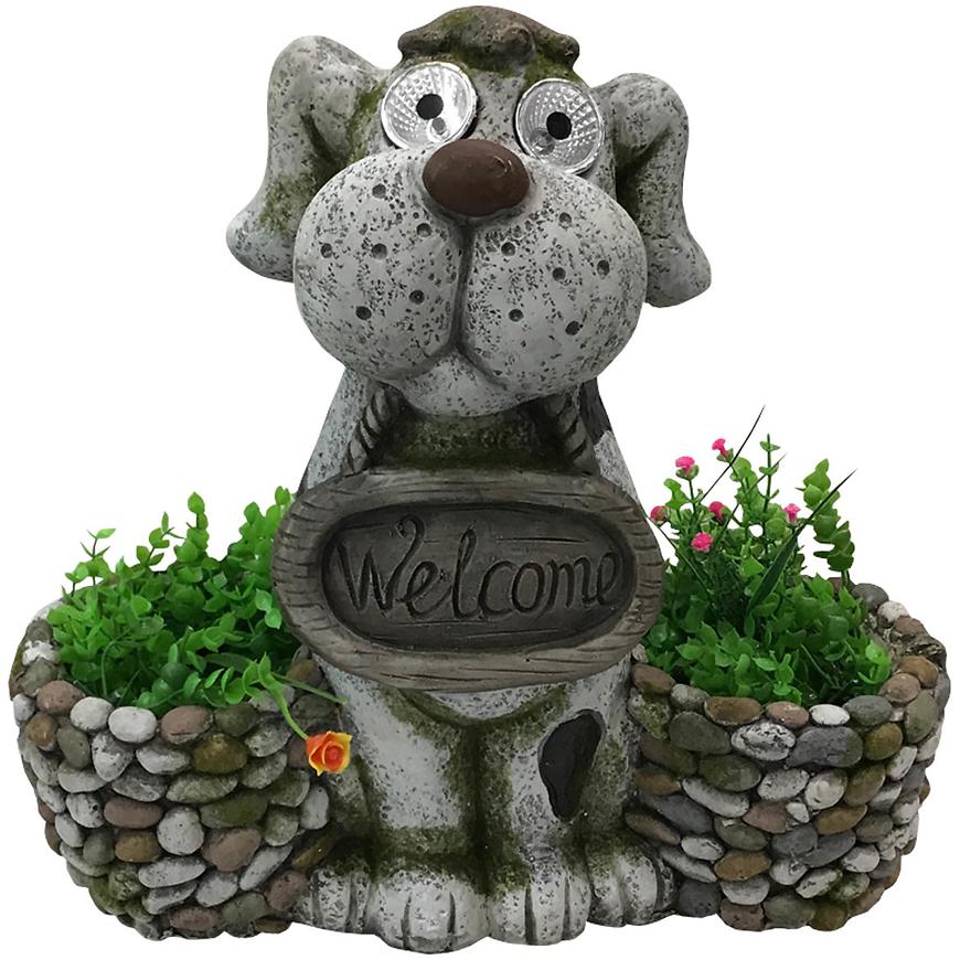 Pes s květináči BAUMAX