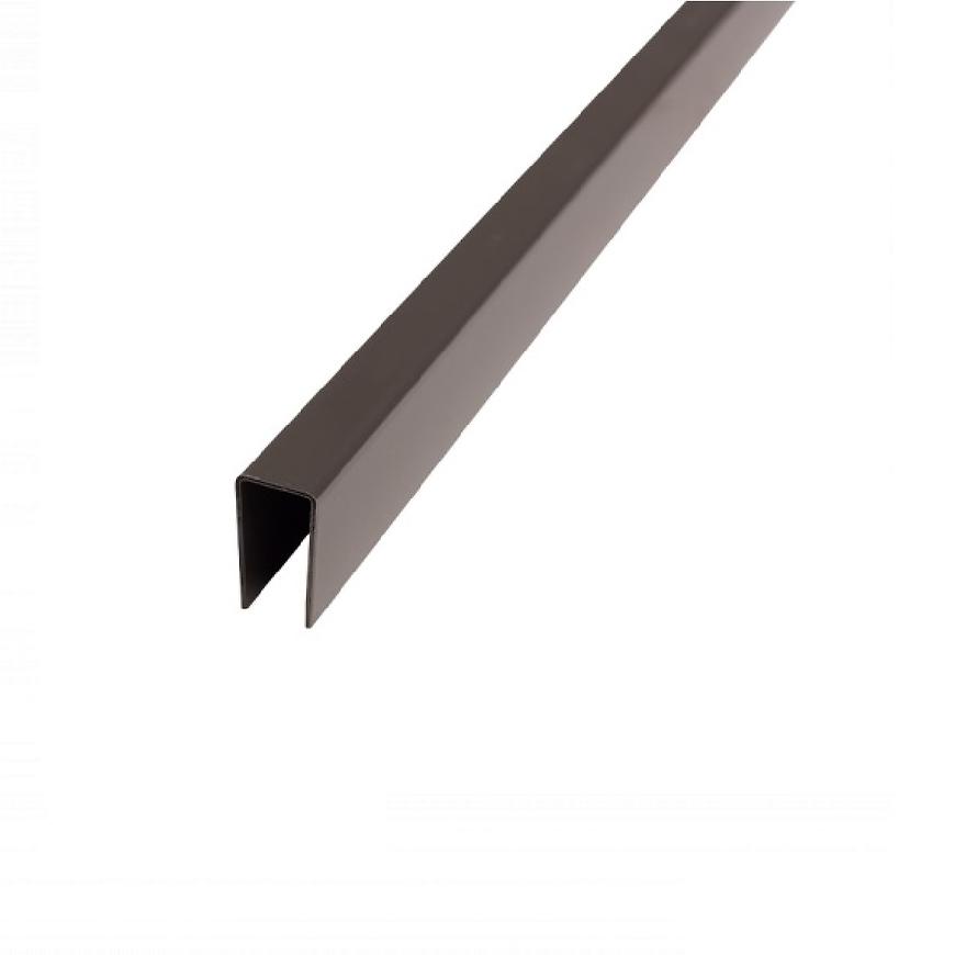 Plotová montážní lišta Terra antracit 2000x42x22mm ProDeck