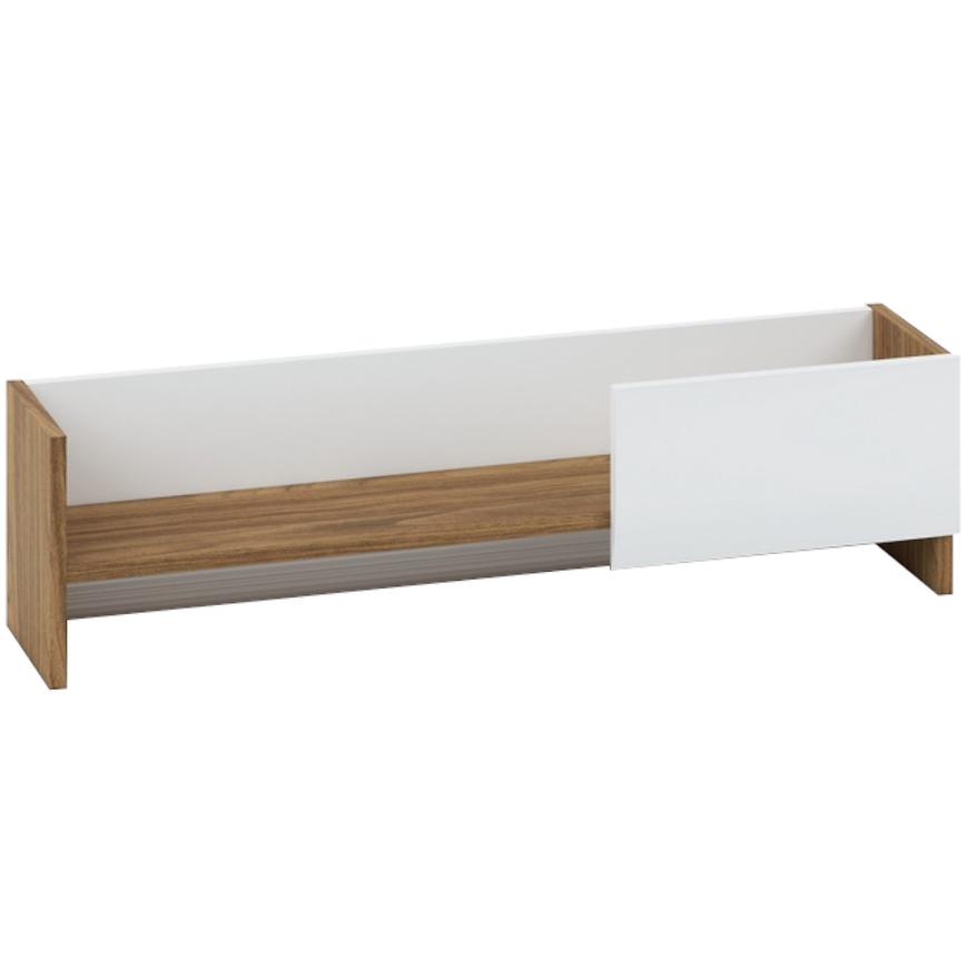 Polica Dallas 92cm Orech/Bílý Lesk/Orech BAUMAX