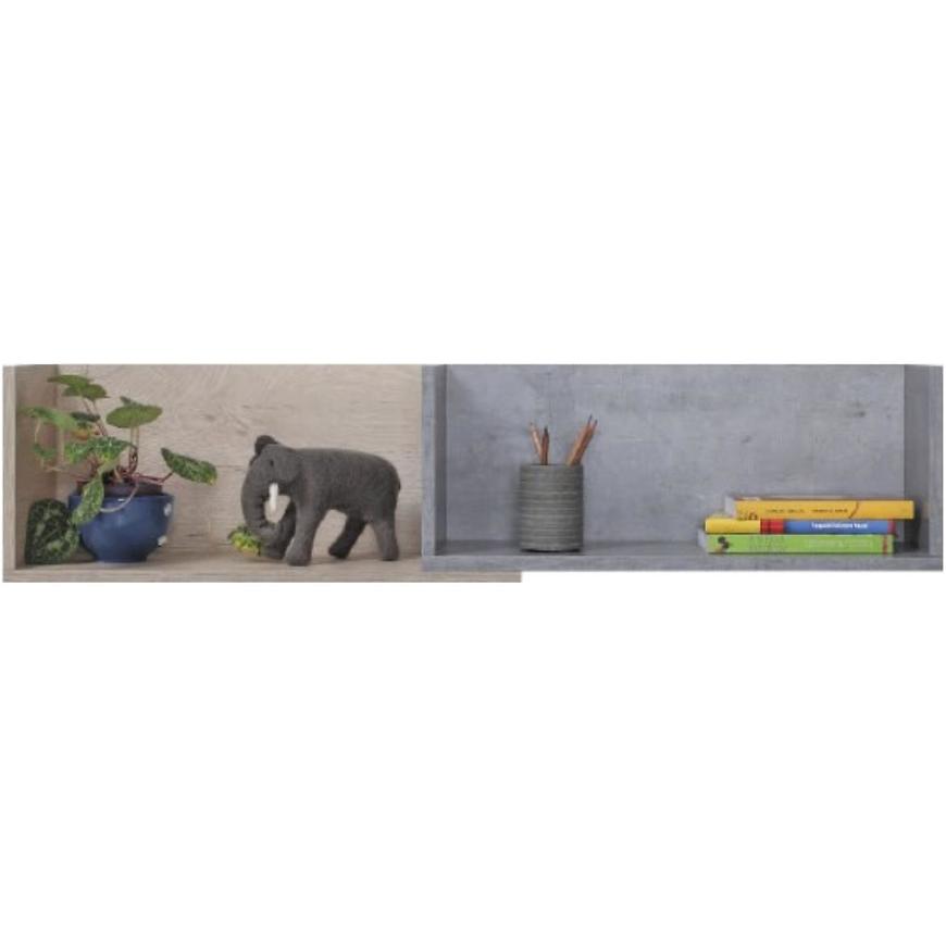 Police Sigma 110cm Beton/Bílá/Dub BAUMAX