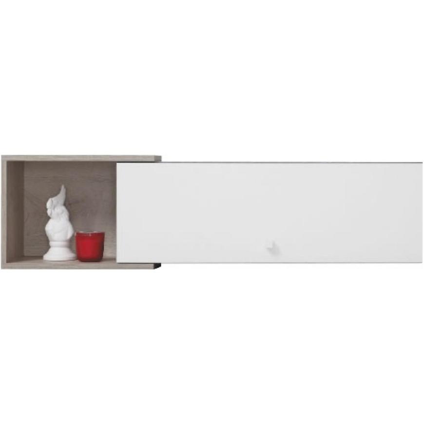 Police Sigma 110cm Beton/Bílá/Dub BAUMAX