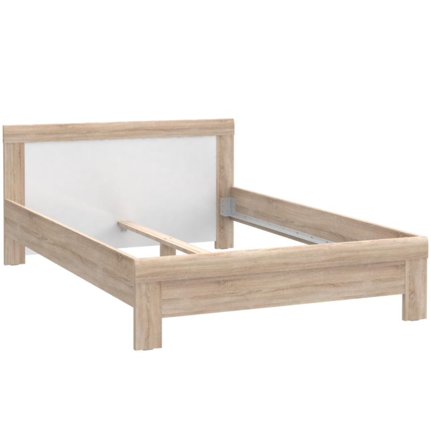 Postel Julietta 140cm Dub Sonoma/Bílá BAUMAX