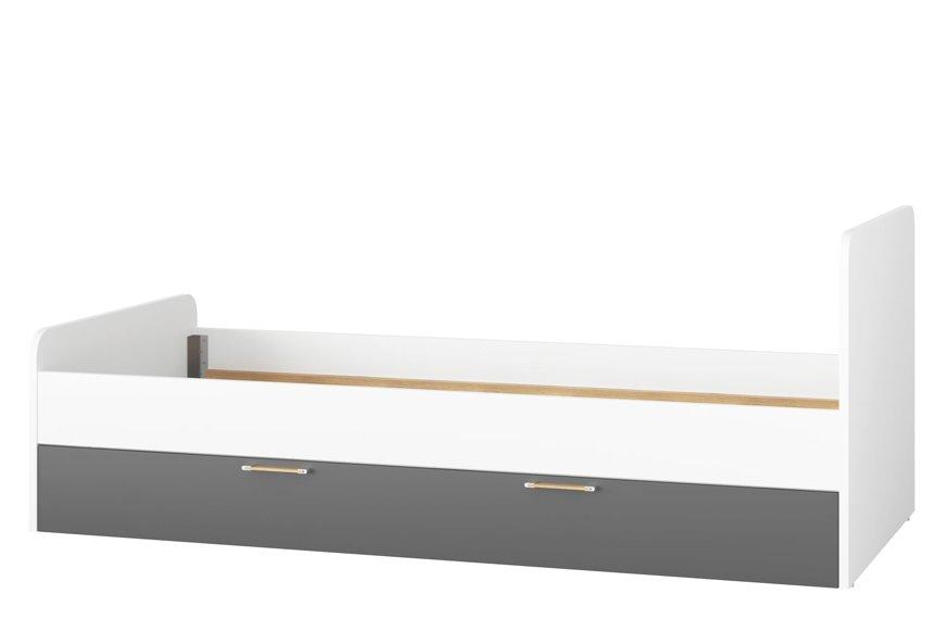 Postel Picolo 90 cm Bílý/Šedá BAUMAX