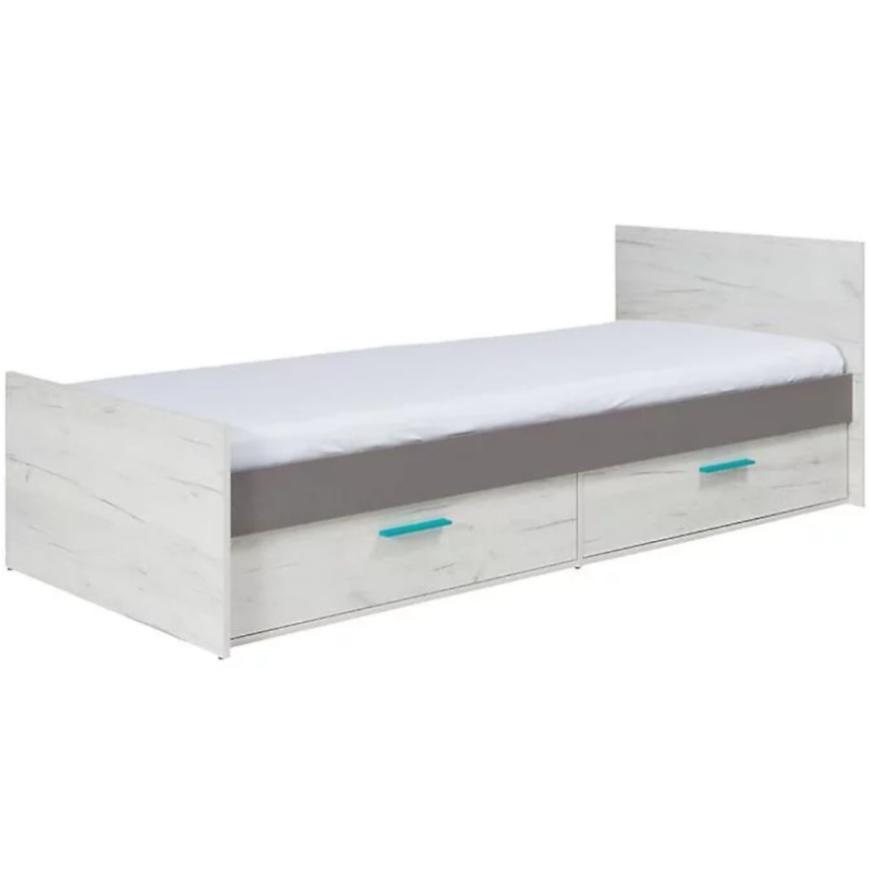 Postel Rest 90 cm Seda/Dub Bila BAUMAX