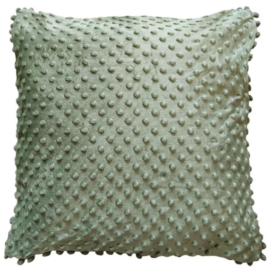 Povlak s bambulkami 45x45 Zelená BAUMAX