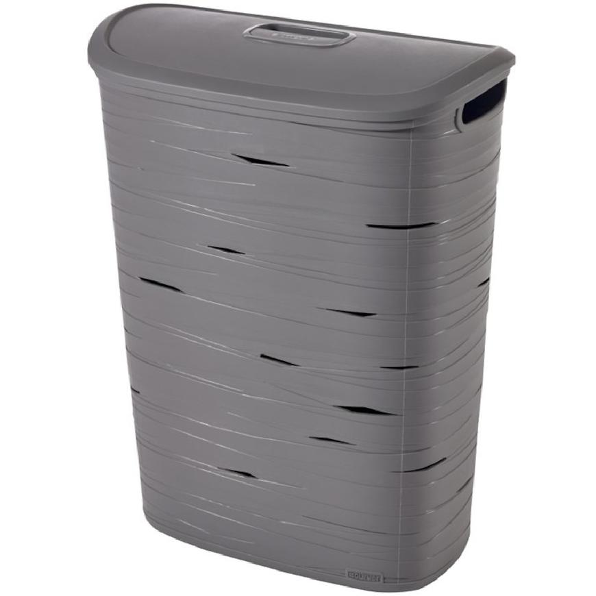Prádelní koš Ribbon 49l 221814 šedý BAUMAX