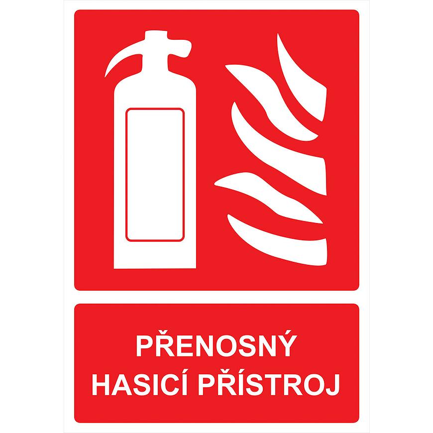 Přenosný hasicí přístroj (včetně textu) 210x148mm BAUMAX