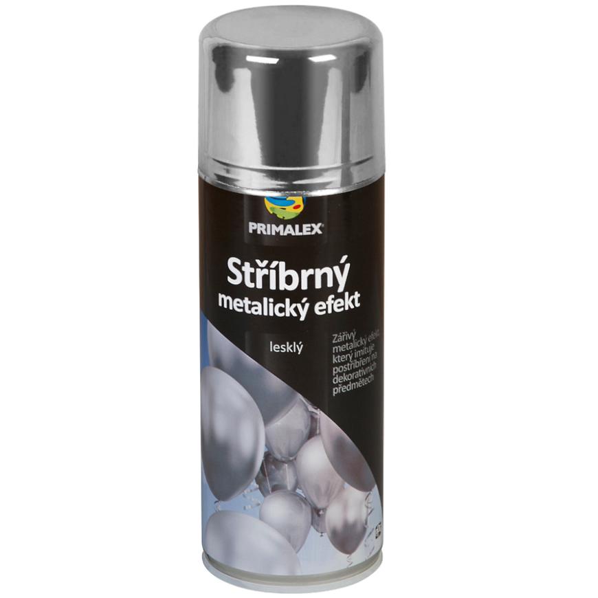Primalex Sprej metalický efekt stříbrná 400ml PRIMALEX