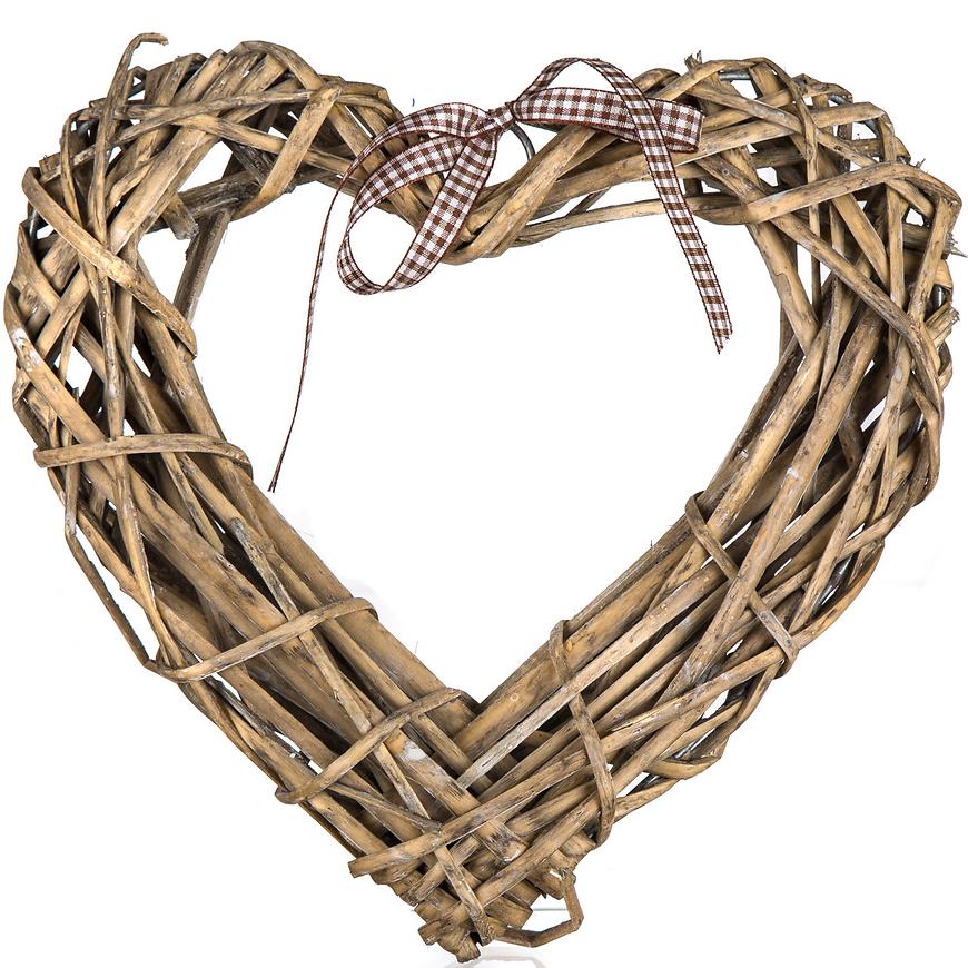 Ratanové srdce 20 x 20 cm 63943652 BAUMAX