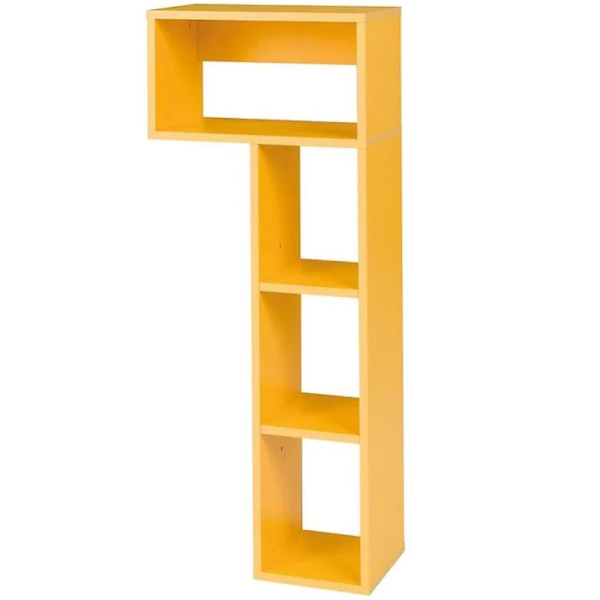 Regál Bruno 44 cm Dub Lefkas/Bílý/Žlutý BAUMAX