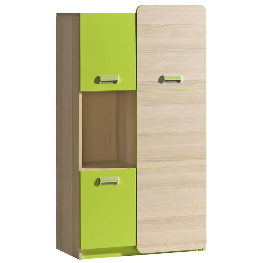 Regál Lorento 80cm Jaseň Coimbra/Zel BAUMAX