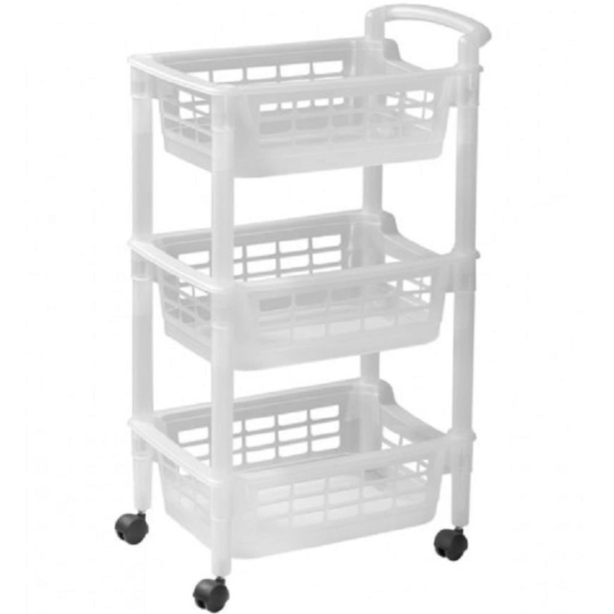 Regál Reverso S 3 košík transparentní BAUMAX