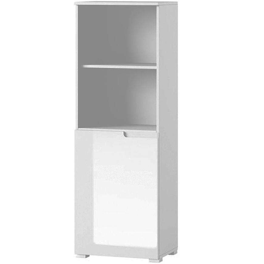 Regál Selene 50 cm Bílá Mat/Bílá Lesk BAUMAX