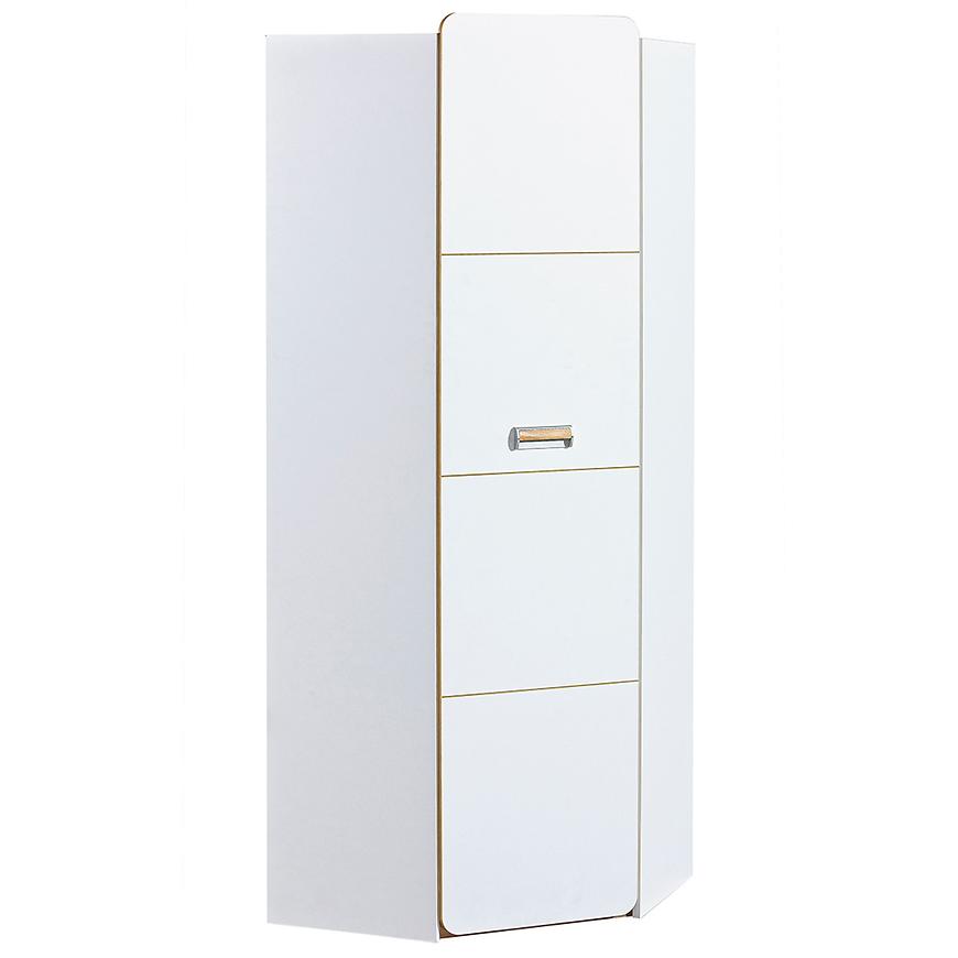 Rohová Skříň Lorento 71cm Dub Nash/Bílá BAUMAX