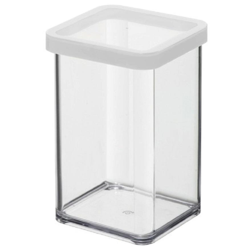 Rotho box čtvercový 1.0l Loft průhl./bílý BAUMAX